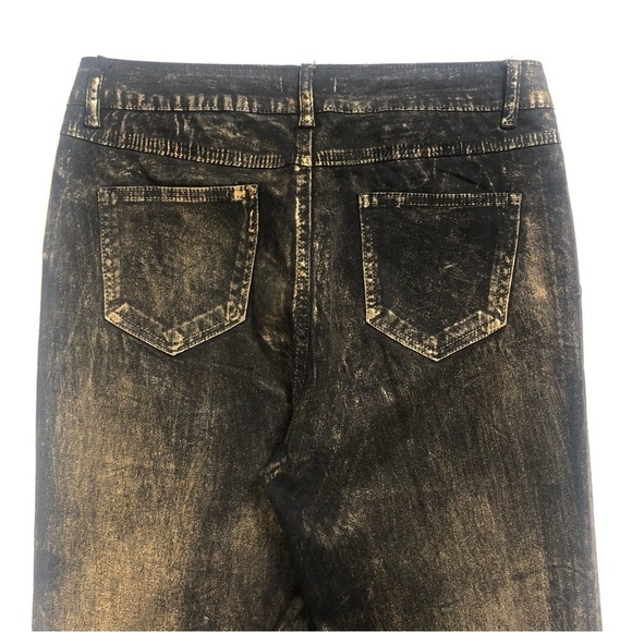LUXE MODA (8) Black / Gold Embellished Jeans - Picture 5 of 16
